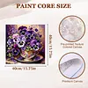 (US Local)Paint By Numbers Kit On Canvas DIY Oil Art Phalaenopsis Picture Decor40x40cm