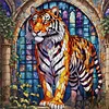 (Multi-Style) Tiger- 11CT Stamped Cross Stitch 40*40cm/40*55cm