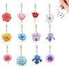 12Pcs DIY Flower Diamond Painting Keychain(Double-Sided)