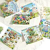 6pcs Diamond Painting Happy Birthdays Greeting Card with Envelope for Family Friends Holiday Gift Congratulations