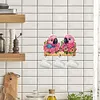 (US Local)Parrot DIY Diamond Painting Hanging Hook No Hole Punching Wall Decoration