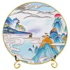 DIY Cloisonne Enamel Painting Kit for Adults Beginners Gift Home Decor Filigree Enamel Art Making Set with Bracket 30x30cm