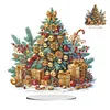 Acrylic Special Shaped Double Sided Effect Christmas Theme Desktop Diamond Art Kit