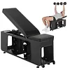 [US Local Warehouse] 4-in-1 Adjustable Weight Bench for Home Gym Foldable Workout Exercise Strength Training Bench with 660LBS Weight Capacity for Full Body Fitness Dumbbell Exercise