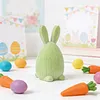 Flocked Easter Decorations Bunny Honeycomb Ornament DIY Table Centerpiece Set Ornaments for Spring Home Holiday