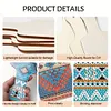 4Pcs Flower Series Diamond Decorative Serving Tray for Desk Coffee Table