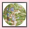 Childhood Friend-14CT Stamped Cross Stitch 38*38cm/14.96*14.96in