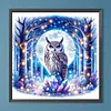 >SALE<5D DIY Full Round Drill Diamond Painting Owl Kit Home Decor Art Craft 40x40cm