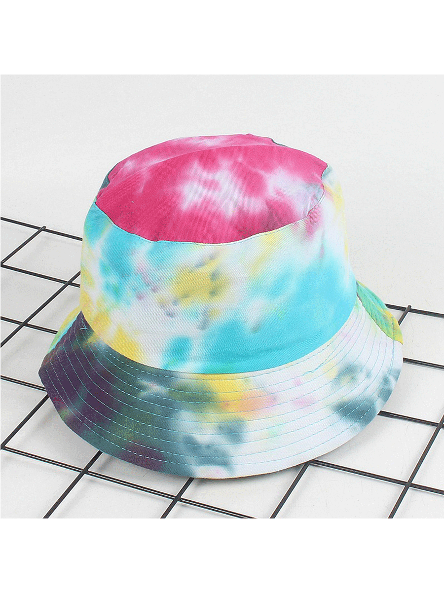 Colorful Tie-dye Sunshade Fisherman Hat