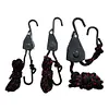 Adjustable Hanging Lanyard Tent Lamp Lifting Pulley Hook (3/8 inch Metal)