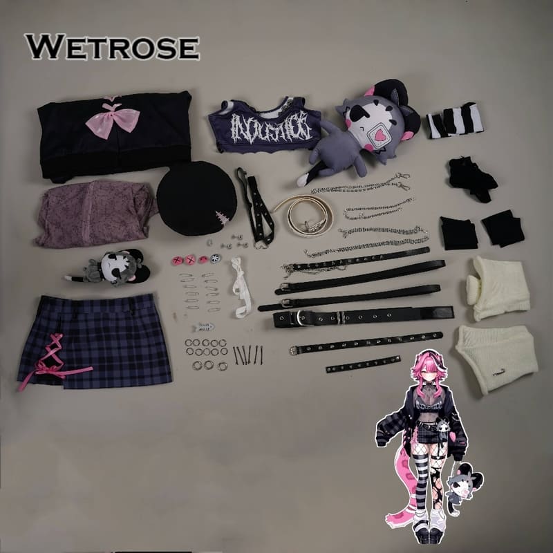 [Wetrose] In Stock Hololive EN Raora Panthera Gothera Cosplay Costume