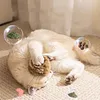 5pcs 8cm Faux Rabbit Fur Ball Faux Fur Cat Balls Toy for Pet Chasing Playing
