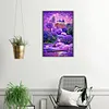 >SALE<Purple Lavender Manor 5D DIY Diamond Painting Kits Full Round Drill Art (A6049)