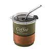 Coffee Tumbler with Lid, Travel Coffee Mug - 300ml Stainless Steel Mug for Coffee - Space Saving Tumbler for Hot and Cold Beverages Tea, Cocoa, Milk, Juice, Coffee