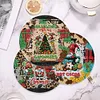 4 PCS Christmas Diamond Painting Placemat Kit for Home Kitchen Parties & Camping