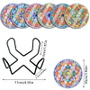 [Upgrade]6pcs/set DIY Diamond Painting Waterproof Case Classic Mandala Coaster Gift Decor Set