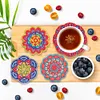 6pcs/set Wooden Diamond Painting Coaster Set