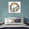 Flower - 14CT Stamped Cross Stitch Kit(35x33cm)