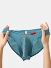 Men's Briefs Sexy Bikini Underwear Thin Stretch Panties Big Pouch Underpants