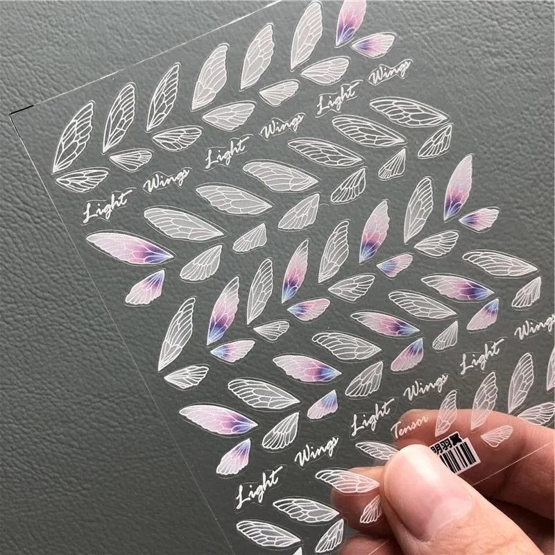 1pc Corpse Bride Nail Sticker Abstract Girl Butterfly Flower Rose Nail Art Decal Manicure Decorations Nail Decals Designer-Nail Inspo