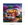 (US Local)Paint By Numbers Kit On Canvas DIY Oil Art Vacation Picture Home Decor40x40cm