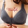 Triumph - 【M-7XL】Triumph -Nowy seksowny biustonosz damski 2024 bezszwowa wygodna bawełniana bielizna bez stali