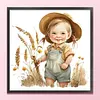 Farm Baby - 18CT Stamped Cross Stitch 25*25cm/9.84*9.84in