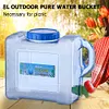 8L Water Container No Leakage Portable Camping Water Jug with Spigot Water Tank