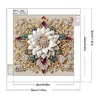 White Flower-Special Shaped Diamond Painting Kit