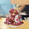 Valentines Day Yak Acrylic Special Shape Diamond Painting Desktop Decors