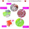 12Pcs/set Diamond Painting Mandala Coaster Cup Cushion with Rack Home Decor
