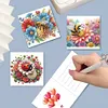 6Pcs Ladybug Bee Diamond Painting Greeting Card for Holiday Party Favors