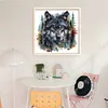 Forest Wolf - 11CT Stamped Cross Stitch - 50*50cm - Animal