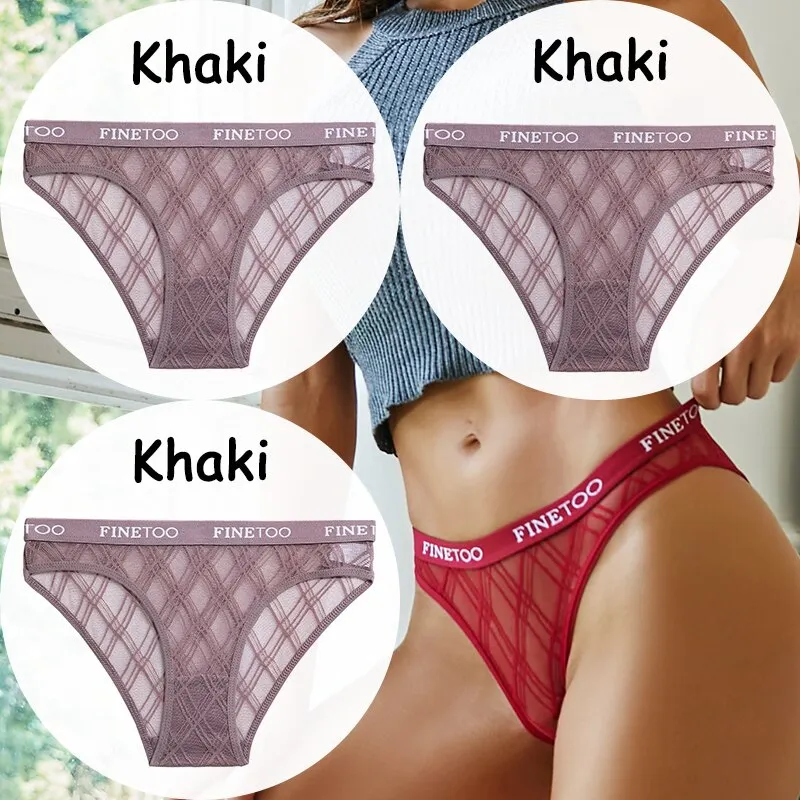Billionm Lace Panties Women's Underwear Perspective Sexy Panties Female Underpanties Mesh Briefs Girls Intimates Lingerie M-XXL