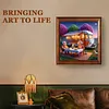 (US Local)Paint By Numbers Kit On Canvas DIY Oil Art Vacation Picture Home Decor40x40cm