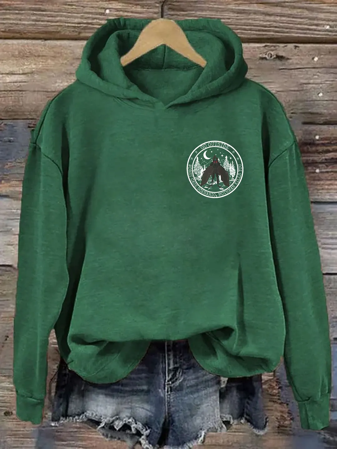 Go Outside Worst Case Scenario Mothman Hoodie 