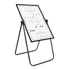 [US Local Warehouse] 35inx24in Magnetic Soccer Coaches Clipboard Tactical Dry Erase Board with Magnetic Markers Pen Eraser Portable Tactical Clipboard with Adjustable Stand for Basketball Volleyball Coaches