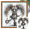 Quirky Girl-11CT Stamped Cross Stitch 40*40cm
