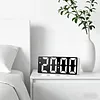 Digital Alarm Clock with LED Display Date Temperature Dimmable Snooze Battery Operated Alarm Clock for Deep Sleepers Kids Elderly Home Office