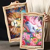 DIY Diamond Painting Wooden Tray Food Tray with Handle Living Room Decoration Donut Wooden Tray Kit