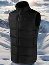 15 Heating Zones Electric Heated Vest with Light USB Thermal Waistcoat Clothes
