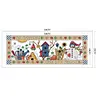 4 Seasons-14CT Stamped Cross Stitch Kit(22x54cm)