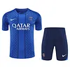 2025/2026 Psg Paris Pre-Match Training Blue Shirt+Shorts 1:1 Thai Quality