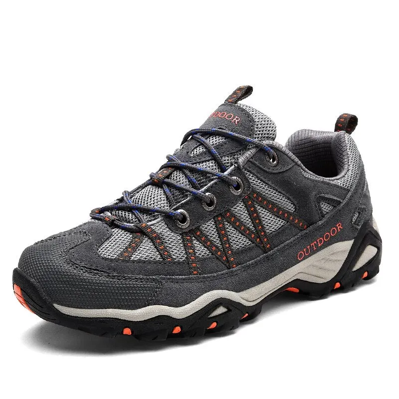 Unisex Outdoor Sneakers Wear-resistant Hiking Shoes For Men Women Non-Slip Tactical Climbing Shoes Breathable Trekking Sneakers