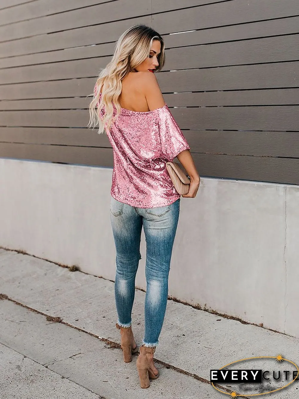 One Step Ahead Sequin Top