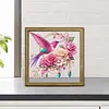Bird DIY Special Shape Double sided Print Clear Diamond Art Kit Wooden Framed Diamond Painting Kit(22x22cm)