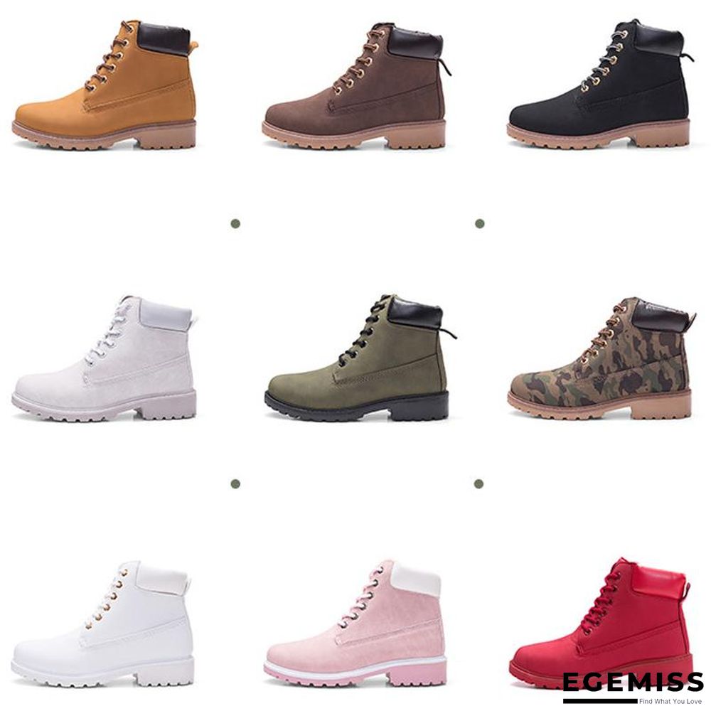 Autumn Early Winter Shoes Women Flat Heel Boots Fashion Keep warm Women's Boots Brand Woman Ankle Botas | EGEMISS