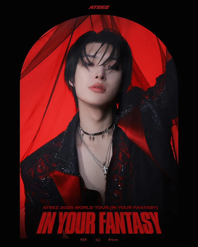 2025 ATEEZ In Your Fantasy World Tour Poster