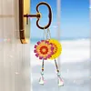 (US Local)5Pcs Acrylic Double Sided Sunflower Full Drill Suncatcher Diamond Painting Kit