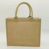 DIY Linen Waterproof Handbag Shopping Storage Bag Totes
